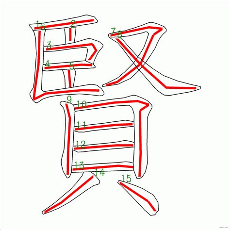 賢的筆劃|「賢」字的筆順、筆劃及部首